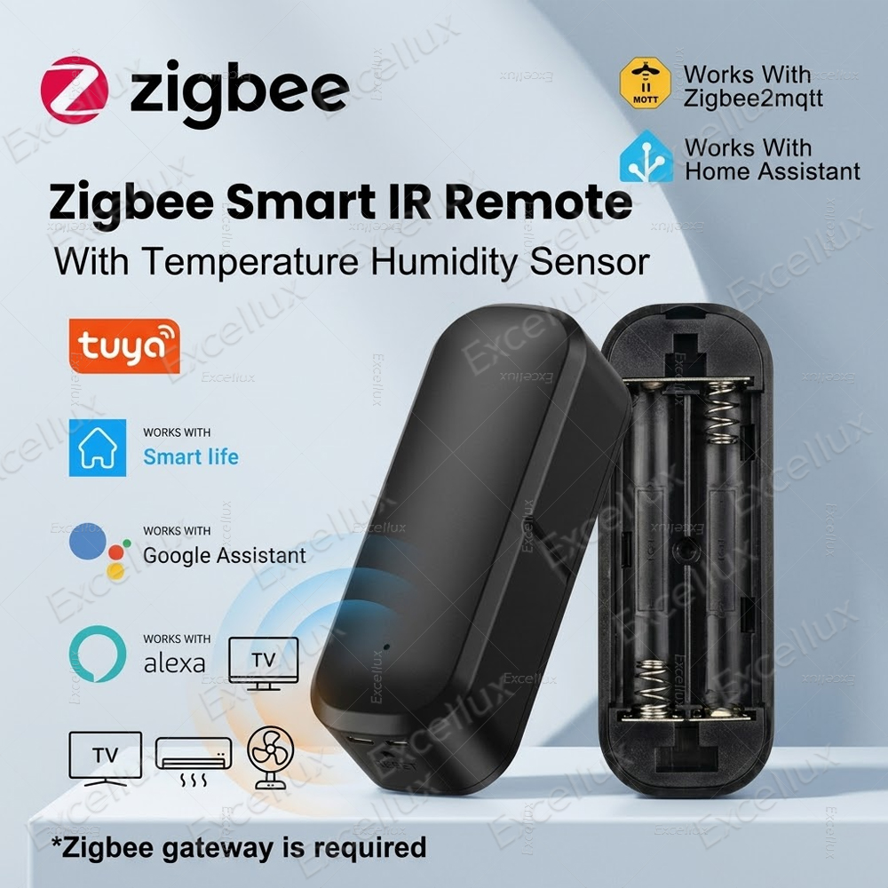 Universal Remote Smart Home - Controle Remoto IR Sem Fio Zigbee,