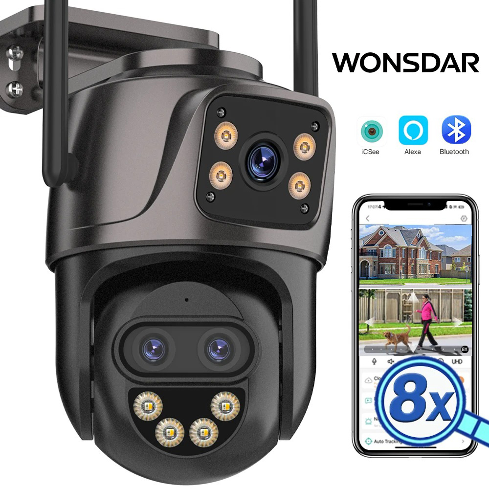 Smart Home Camera Ezviz - Câmera IP Externa WONSDAR com Três