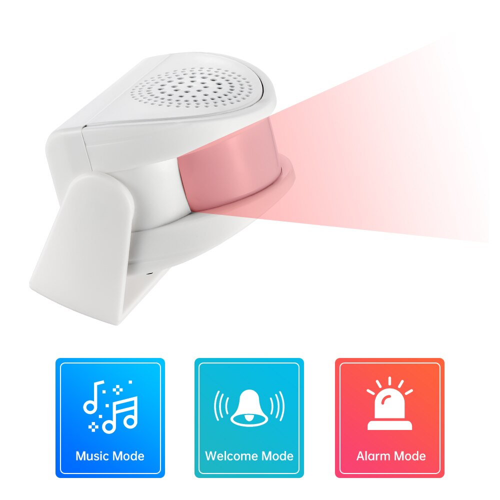 Wireless Door Sensor - Fuers-Wireless campainha inteligente com sensor de