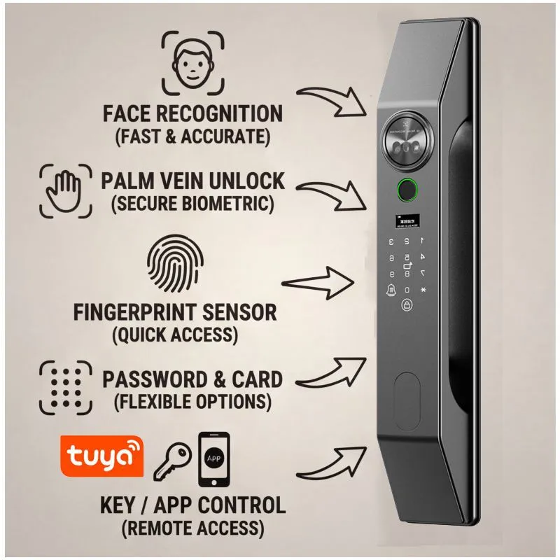 Fechadura inteligente para cas - Smart Home Door Lock avaliação e preço