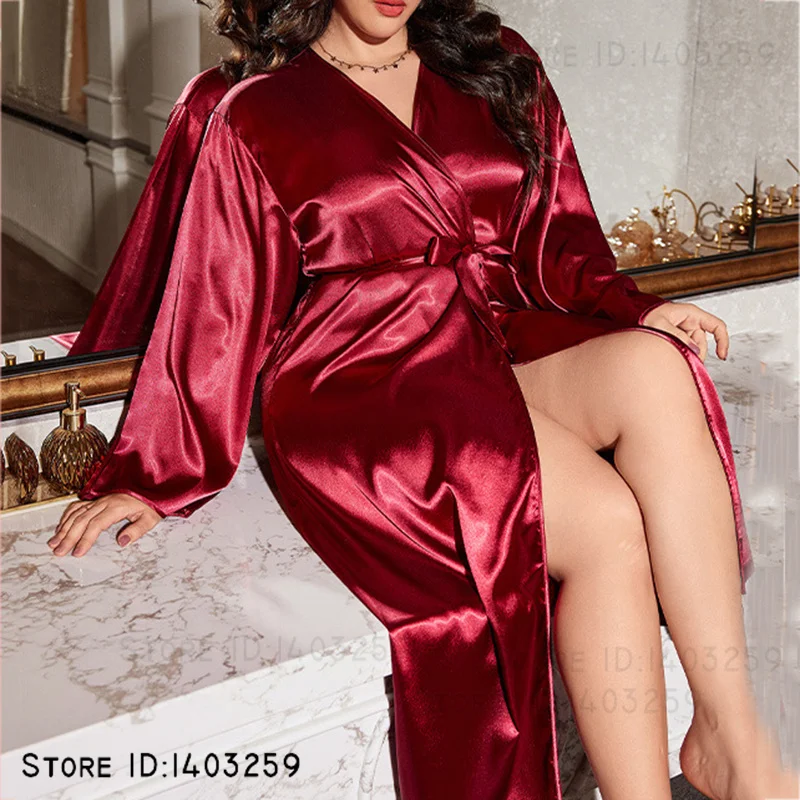 Novo plus size 5xl cetim longo - Smart Home Plus avaliação e preço