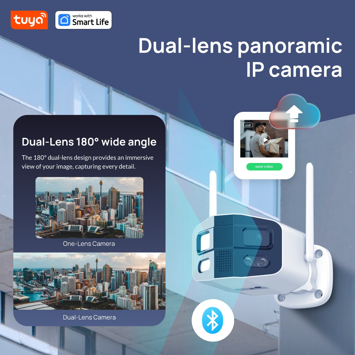 Tuya Smart 4MP 2,5K Lente Dupl - Smart Home Camera Ezviz avaliação e preço