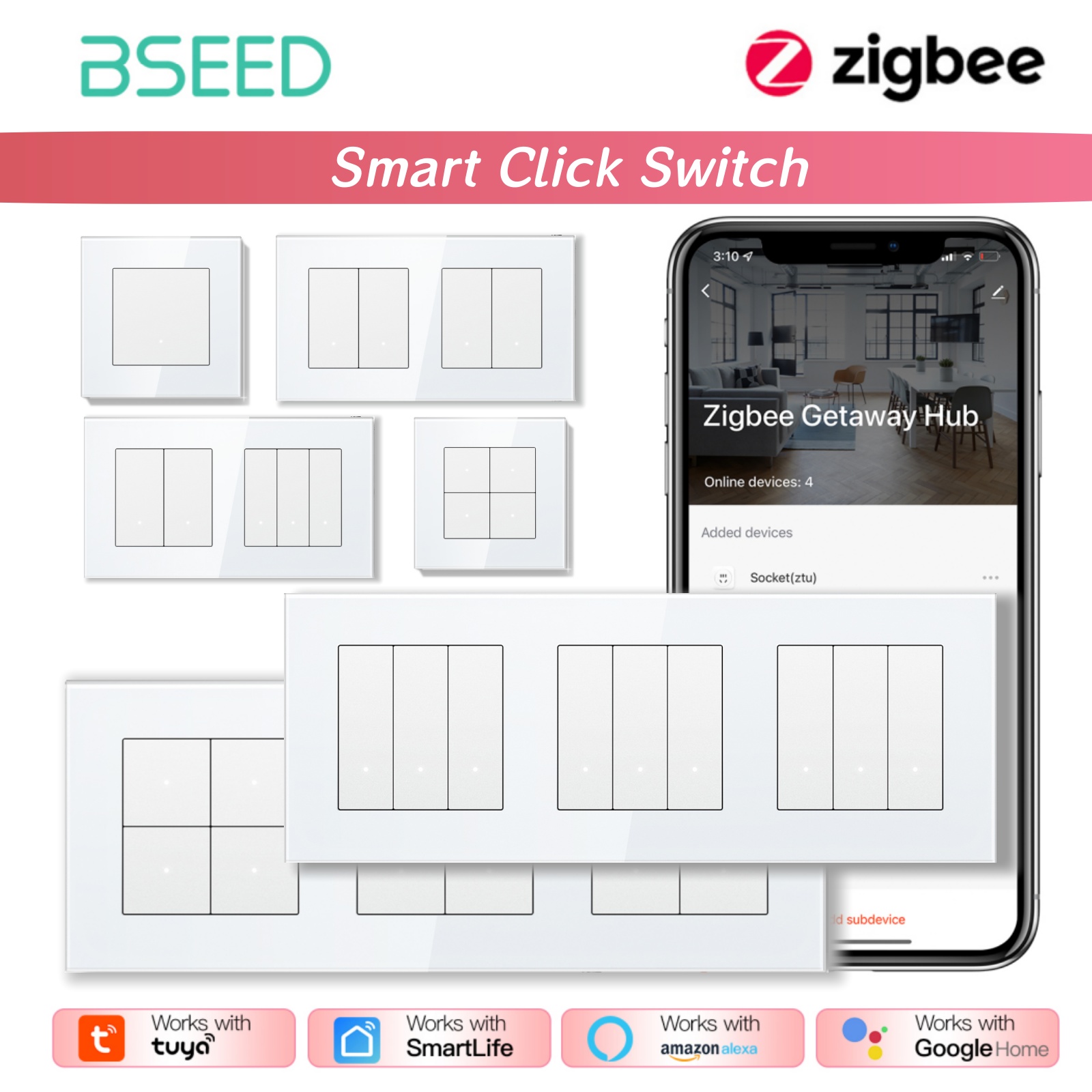 BSEED ZigBee Click Switches Se - Smart Home Yellow avaliação e preço