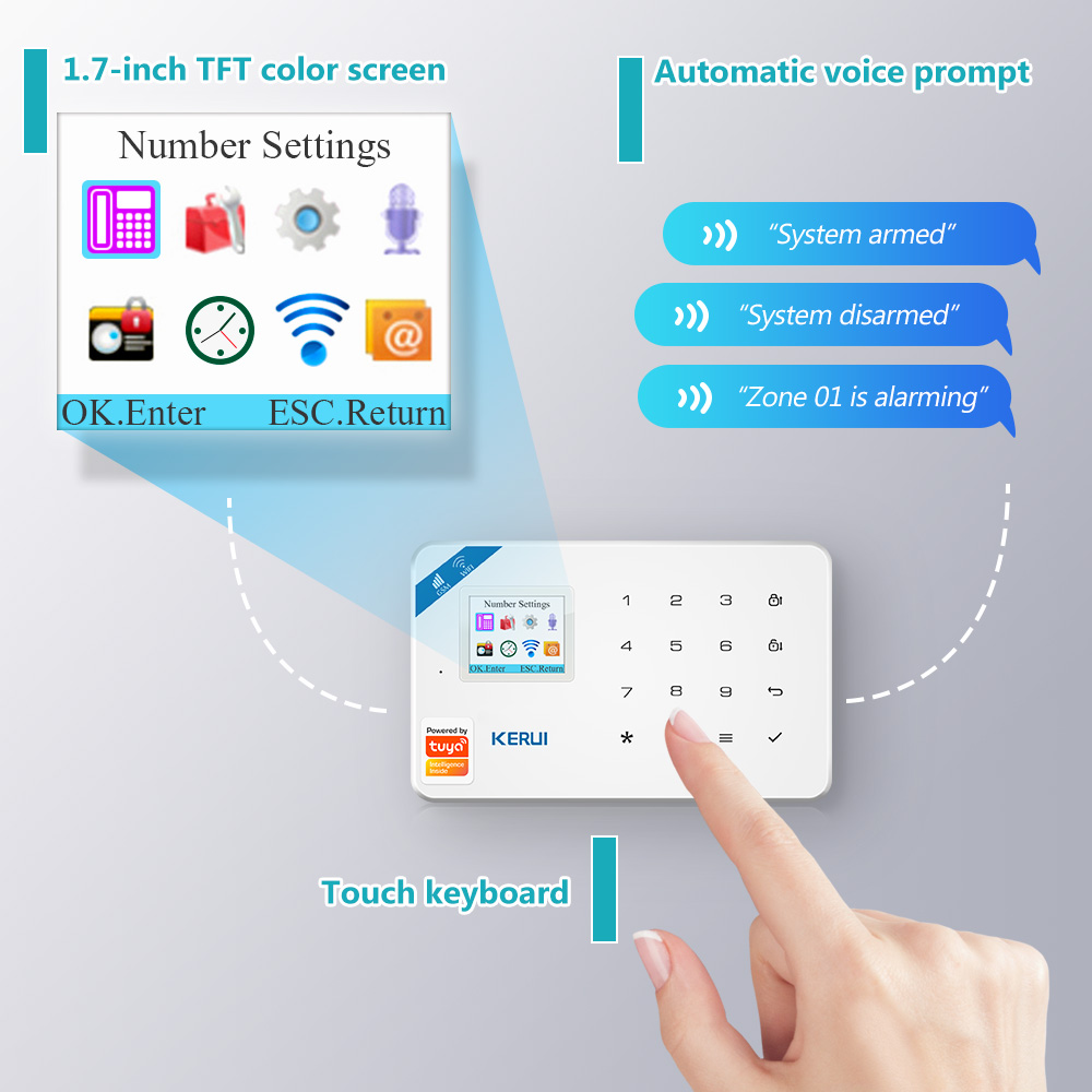 Kerui w181 sistema de alarme s - Smart Home Video avaliação e preço