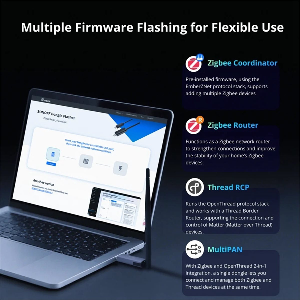 Dongle Plus MG24 Zigbee Thread - Smart Home Plus avaliação e preço